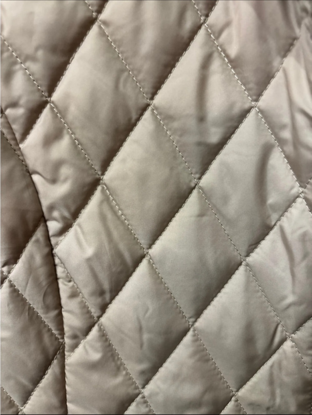 Ralph Lauren Diamond Quilted Beige Jacket with Faux Sherpa Collar petite small - Picture 4 of 8